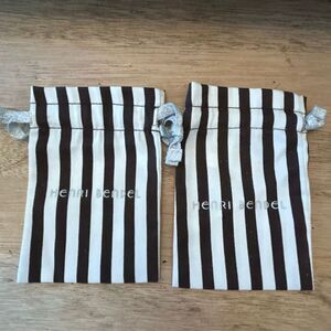 2 vintage Henri Bendel Striped pouch small